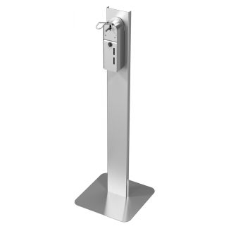 Disinfection pole incl. Dispenser with elbow operation