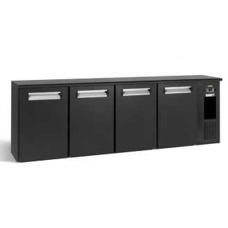 Gamko 4-deurs flessenkoeling E3/2222MU, stekkerklaar, antraciet