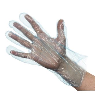 Rękawiczki jednorazowe niebieskie