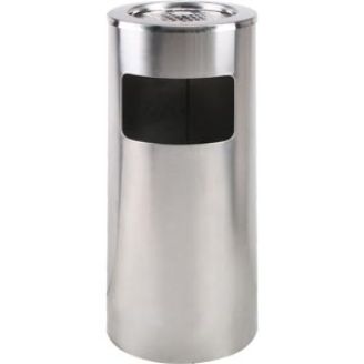 Saro caixote do lixo com cinzeiro, a&ccedil;o inoxid&aacute;vel, AF 202 AS