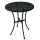 Mesa bistr&ocirc; redonda em a&ccedil;o preto Bolero com tampo estampado, cerca de 60 cm