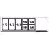 Refroidissement des ingr&eacute;dients Afinox - VRS 1260 / S GN 1/1 avec structure en verre
