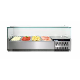 Afinox ingrediensk&oslash;ling - VRS 1100/S GN 1/1 med glaskonstruktion