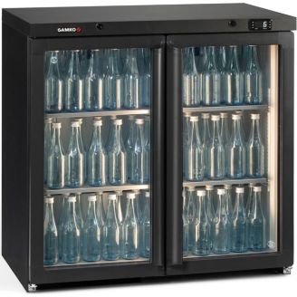 Gamko flessenkoeler - MG3/250G - 2 glasdeuren draaiend, antraciet
