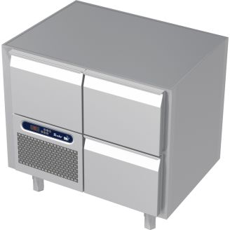 Roeder Acer freezer workbench, 2 sections - motor + drawer | 2 drawer