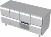 Roeder Acer K&uuml;hlwerkbank - 4 Abschnitte - 2x 2 Schubladen | Motor+Schublade | 2 Schubladen