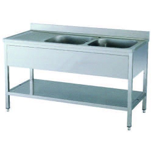 Roeder Edelstahlsp&uuml;le 2x Sp&uuml;le rechts 2000 mm