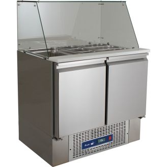 Salada Roeder - BTSS2G - 2 portas, 1x 1/1 GN, 3x 1/3 GN, 3x 1/6 GN