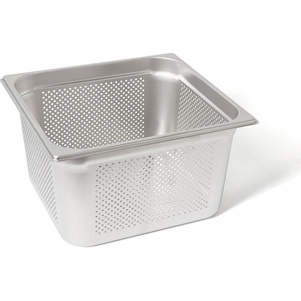 Rieber RVS geperforeerde gastronorm bak - zonder grepen - 2/3 GN - 200 mm. - 23204