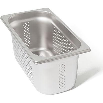 Rieber RVS geperforeerde gastronorm bak - zonder grepen - 1/3 GN - 150 mm. - 13154