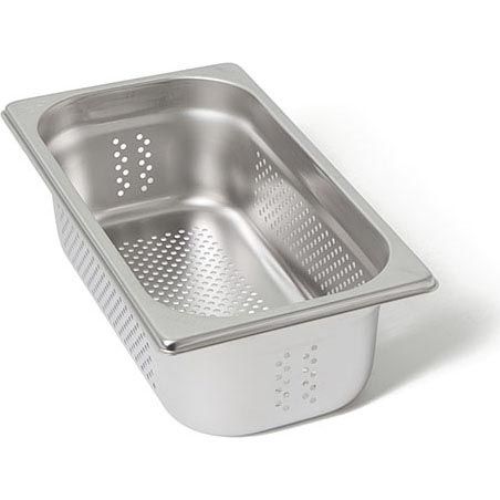Rieber RVS geperforeerde gastronorm bak - zonder grepen - 1/3 GN - 100 mm. - 13104