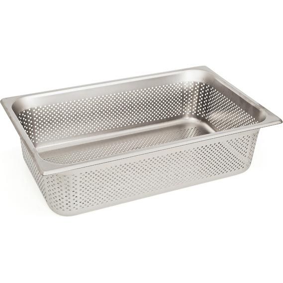 Rieber RVS geperforeerde gastronorm bak - zonder grepen - 1/1 GN - 90 mm. - 11094