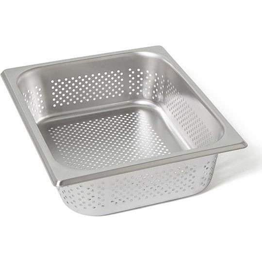 Rieber RVS geperforeerde gastronorm bak - zonder grepen - 1/2 GN - 90 mm. - 12094