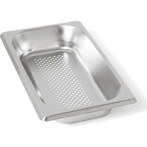 Rieber RVS geperforeerde gastronorm bak - zonder grepen - 1/3 GN - 90 mm. - 13094