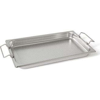 Rieber RVS geperforeerde gastronorm bak - met grepen - 1/1 GN - 55 mm. - 11054 K