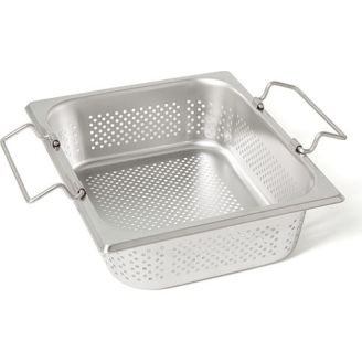 Rieber RVS geperforeerde gastronorm bak - met grepen - 1/2 GN - 90 mm. - 12094 K