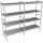 Fermostock 6611-4 piani - 2010x560x1685 mm (lxpxh)
