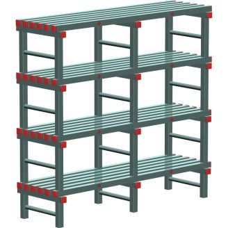 Portapacchi REA Euro 1800x300x1150 mm. (lxpxh), 4 ripiani, tipo EURO180-115