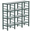 Portapacchi REA Gastro 1900x410x1770 mm. (lxpxh), 4 ripiani, tipo G190-177