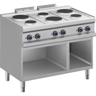 Table de cuisson &eacute;lectrique 6 places Roeder - mod&egrave;le debout BK7MPR711A