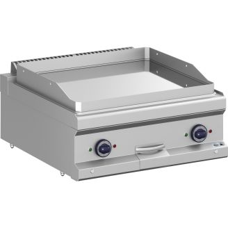 Plaque de cuisson &eacute;lectrique Roeder BK7MFTE77TLC, mod&egrave;le haut, chrom&eacute;e