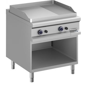 Plancha de gas Roeder BK9FTBG98ALR, 2/3 lisa, 1/3 ranurada