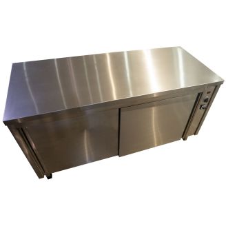 Placa calefactora Roeder 160/70, con tapa de acero inoxidable.
