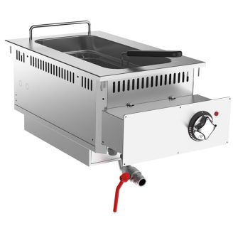 Gastro-inox friggitrice da incasso mareno 700 15 litri, 40cm 12kw