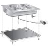 Gastro-inox roeder einbau-bain-marie 60 cm