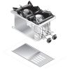 Gastro-inox roeder 嵌入式燃气灶 2 个燃烧器 40 厘米 9kw