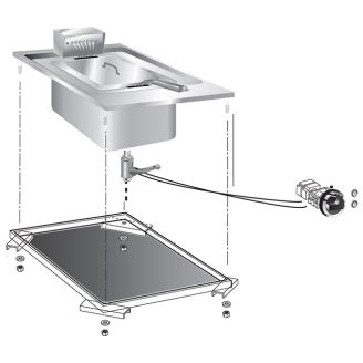 Gastro-inox roeder 嵌入式电炸锅 10l 40cm 9kw
