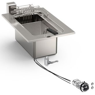 Gastro-inox friteuse &eacute;lectrique encastrable roeder 10l 40cm 7,5kw