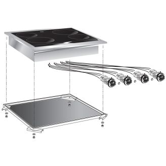 Gastro-inox roeder 嵌入式电陶瓷炉 4 区 60 厘米