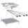 Gastro-inox roeder drop-in multifunctionele braadpan 60cm