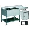 Lava-loi&ccedil;a Roeder em a&ccedil;o inox, 700 mm de profundidade, reentr&acirc;ncia para carregador frontal, BVR121171DX