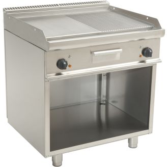 Fry top elettrico Saro liscio / rigato E7 / KTE2BAM