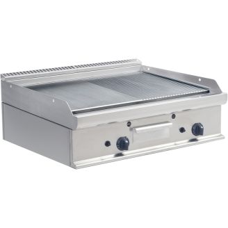 Fry top doppia Saro gas liscia / rigata E7 / KTG2BBM