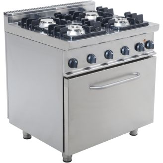 Tavolo Saro 4 fuochi con forno E7 / KUPG4LE
