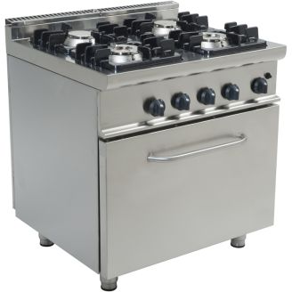 Tavolo di cottura Saro 4 fuochi con forno E7 / KUPG4LO