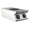 Gastro-inox wok &agrave; induction mareno m1-900 avec 1 zone de cuisson, 40 cm