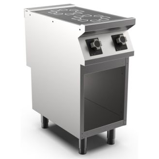 Gastro-inox placa vitrocer&acirc;mica mareno m1-900 com 2 zonas de cozedura, 40cm