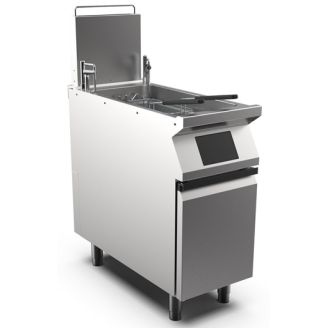 Mareno hc gasfriteuse 23 l, digitaal, mand lift, filtersysteem, 40cm