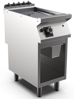 Gastro-inox assadeira a g&aacute;s mareno m1-900 com placa cromada com nervuras, 40cm