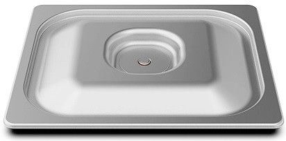 Tampa de a&ccedil;o inoxid&aacute;vel Unox VACUUM.LID 1/2 GN 25 mm TG120