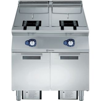 Friteuse &agrave; gaz Electrolux - 2x 23 litres - mod&egrave;le sur pied