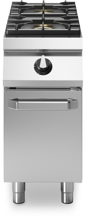 Cuisini&egrave;re &agrave; gaz modulable Roc 1100 2 feux &eacute;maill&eacute;s avec porte R110/40PCGB/P