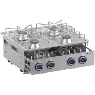 Roeder 4-pits gas kookunit drop-in model DR-BKFB77XS