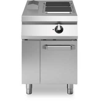 Modul&aelig;rt Roc 1100 elektrisk kogebord 2-br&aelig;nder med l&aring;ge R110/60PCEQ/P