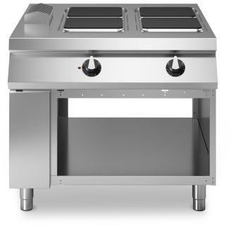 Modul&aelig;r Roc 1100 elektrisk kogebord 4-br&aelig;nder &aring;ben R110/100PCEQ/A