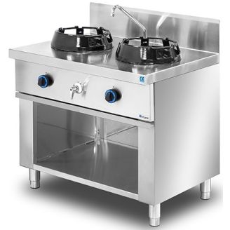 NTGas standard asiatisk wok komfur MOB/02-2C-WL 2 br&aelig;ndere